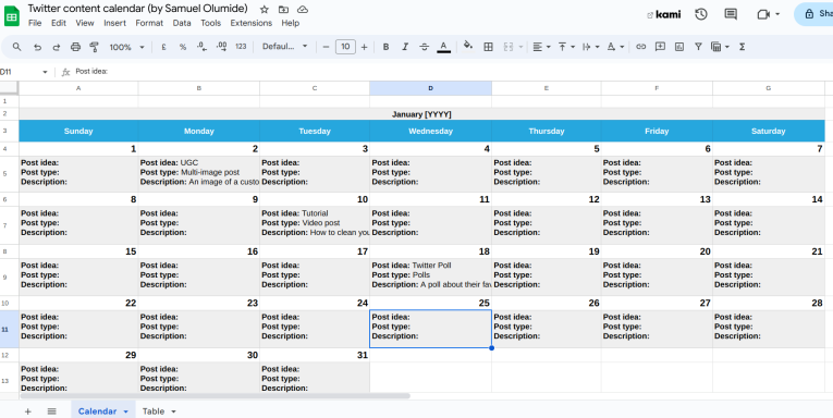 Building a TwitterX Content Calendar Weekly Plan and Tools to Reduce Errors (1)